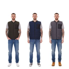   11 PROJECT PURlle férfi s puffer atléta  quilting outdoor atléta 20715253-ME szürke, sötét zöld, sötét kék vagy fekete Méret: S