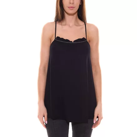 melrose női s Top  rivets spaghetti straps Top 32530531 fekete Méret: 34