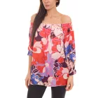 Aniston alkalmi női s summer blúz  all-over print, off-the-válltáska summer Ing 15622313 rózsaszín/piros Méret: 38