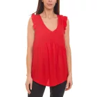 Aniston alkalmi női s blúz Top  ruffle részletek summer Ing 60330626 piros Méret: 40