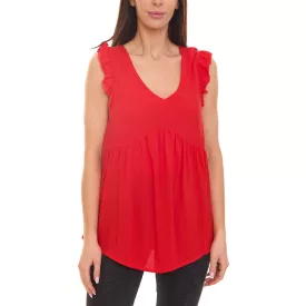   Aniston alkalmi női s blúz Top  ruffle részletek summer Ing 60330626 piros Méret: 40