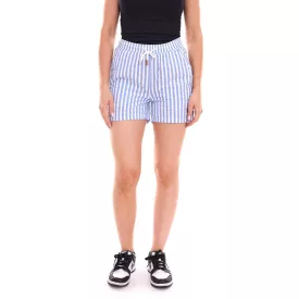   DELMAO női Sort Rövidnadrág in a csíkos look Sort Rövidnadrág  oldal zseb 85613745 kék/fehér Méret: 36
