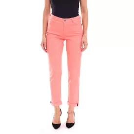   Alife és Kickin női pamut Nadrág in 5-zseb stílus farmer Nadrág 60671419 rózsaszín Méret: W26_L30
