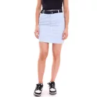 DELMAO női knee-hossz Szoknya in a csíkos look, summer Szoknya  Öv 98653165 kék/fehér Méret: 38
