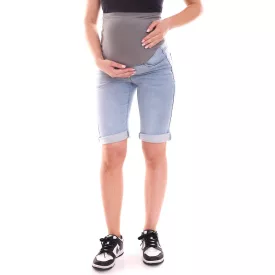   nine 9 months női pelenkázó Sort Rövidnadrág comfortable pregnancy Sort Rövidnadrág nadrág summer nadrág 75347701 kék/szürke Méret: 36