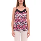 melrose női Top stílusos summer Ing  all-over virágos minta 91032254 piros/fekete Méret: 40