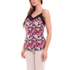 melrose női Top stílusos summer Ing  all-over virágos minta 91032254 piros/fekete Méret: 40