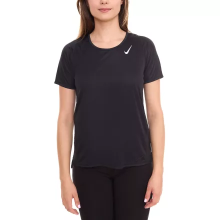 NIKE Dri-FIT Race női póló nadrág-sleeved fitness Ing airy sport Ing DD5927 010 fekete Méret: S