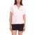 DELMAO női summer blúz csíkos nadrág-sleeved blúz summer Ing rózsaszín/fehér vagy kék/fehér Méret: 32_34