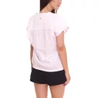 DELMAO női summer blúz csíkos nadrág-sleeved blúz summer Ing rózsaszín/fehér vagy kék/fehér Méret: 32_34