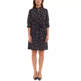   Laura Scott Bubblecrepe ruha Női miniruha teljes virágmintával sifon ruha 12329967 Fekete/Többszínű Méret:34