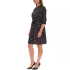 Laura Scott Bubblecrepe ruha Női miniruha teljes virágmintával sifon ruha 12329967 Fekete/Többszínű Méret:34