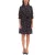 Laura Scott Bubblecrepe ruha Női miniruha teljes virágmintával sifon ruha 12329967 Fekete/Többszínű Méret:38