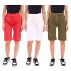 PLEASE női szövet Sort Rövidnadrág nadrág Nadrág  tie bermuda rövidnadrág summer Nadrág piros, fehér vagy khaki Méret: S