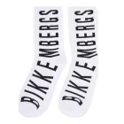 2 pár BIKKEMBERGS férfi tennis Zokni  márka lettering pamut Zokni BK013 fehér/fekete Méret: 39_42