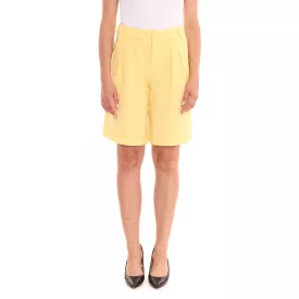   AjC női Öltöny Sort Rövidnadrág, elegáns Sort Rövidnadrág, divat bermuda rövidnadrág wide leg 49801848 sárga Méret: 32