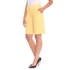 AjC női Öltöny Sort Rövidnadrág, elegáns Sort Rövidnadrág, divat bermuda rövidnadrág wide leg 49801848 sárga Méret: 36