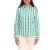 AjC női blúz csíkos hosszú-sleeved pamut Ing  kicsi ruffles 36148235 zöld/fehér Méret: 44