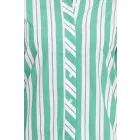 AjC női blúz csíkos hosszú-sleeved pamut Ing  kicsi ruffles 36148235 zöld/fehér Méret: 46