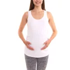 nine 9 months női summer Top, simple pregnancy Ing, pelenkázó wear 65642053 fehér Méret: 40_42