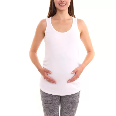 nine 9 months női summer Top, simple pregnancy Ing, pelenkázó wear 65642053 fehér Méret: 40_42