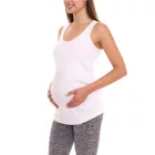 nine 9 months női summer Top, simple pregnancy Ing, pelenkázó wear, fehér vagy szürke Méret: 36_38