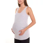 nine 9 months női summer Top, simple pregnancy Ing, pelenkázó wear, fehér vagy szürke Méret: 36_38