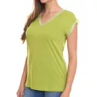 BOYSEN'S női Top  fűző részletek nadrág-sleeved Ing 34323651 zöld Méret: 38
