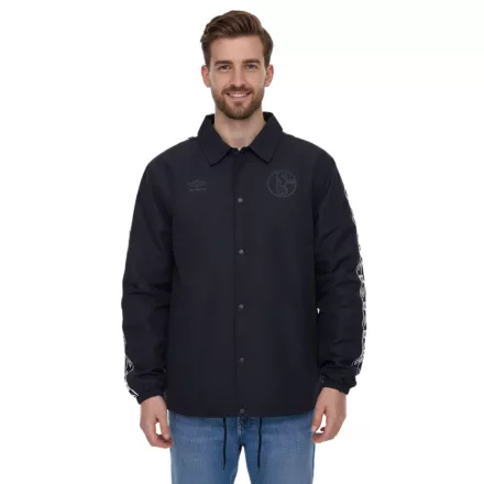 umbro FC Schalke férfi transitional dzseki kabát Kabát, everyday dzseki kabát Kabát  Kent nyaklánc UMJM0436 060 fekete Méret: M