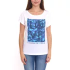 AjC női póló  various prints, nadrág-sleeved summer Ing, pamut, mint, rózsaszín vagy fehér Méret: 32_34