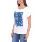 AjC női póló  various prints, nadrág-sleeved summer Ing, pamut, mint, rózsaszín vagy fehér Méret: 32_34