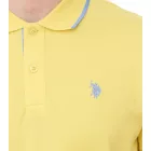U.S. POLO ASSN. férfi polo Ing, alap Ing, pamut Ing, nadrág-sleeved Ing, 197 63899 52520 sárga vagy narancssárga Méret: L