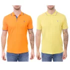 U.S. POLO ASSN. férfi polo Ing, alap Ing, pamut Ing, nadrág-sleeved Ing, 197 63899 52520 sárga vagy narancssárga Méret: XL