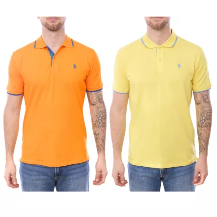 U.S. POLO ASSN. férfi polo Ing, alap Ing, pamut Ing, nadrág-sleeved Ing, 197 63899 52520 sárga vagy narancssárga Méret: XL