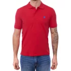 U.S. POLO ASSN. férfi polo Ing, alap Ing, pamut Ing, nadrág-sleeved Ing, 197 61092 52520 155 piros/kék Méret: L