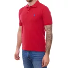 U.S. POLO ASSN. férfi polo Ing, alap Ing, pamut Ing, nadrág-sleeved Ing, 197 61092 52520 155 piros/kék Méret: L
