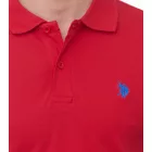 U.S. POLO ASSN. férfi polo Ing, alap Ing, pamut Ing, nadrág-sleeved Ing, 197 61092 52520 155 piros/kék Méret: L