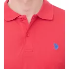 U.S. POLO ASSN. Férfi póló, egyszínű vagy színes díszítéssel, Alap póló, Pamut póló, Rövid ujjú póló, Sárga, kék, piros, zöld, türkiz, világoskék, fekete Méret:L