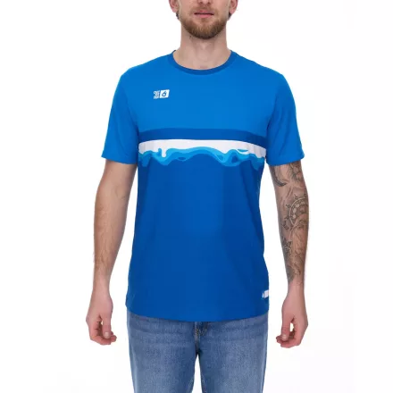 Outfitter OCEAN FABRICS TAHI férfi sustainable training Ing  mesh inserts fitness Ing rövid ujjú Ing OUT-M-1021-OTW-41 kék Méret: M
