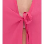 Aniston SELECTED női hosszú-sleeved blúz  tie, crinkle look 63149957 rózsaszín Méret: 34