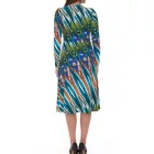 Aniston CASUAL női midi ruha, színes mintás átlapolós ruha, hosszú ujjak, 75955239 kék/színes Méret:34