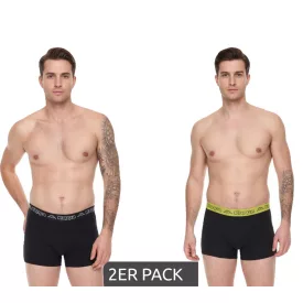   csomag of 2 Kappa férfi boxeralsó Sort Rövidnadrág  márka lettering és logo underpants 351K1JW ADO fekete/lime Méret: L