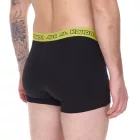 csomag of 2 Kappa férfi boxeralsó Sort Rövidnadrág  márka lettering és logo underpants 351K1JW fekete/lime vagy fekete/violet Méret: M
