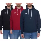 Outfitter Ocean Fabrics Thai férfi pulóver sustainable hooded Pulóver in alap stílus OUT-M-1003-OTW fekete, piros vagy sötét kék Méret: S
