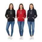 Outfitter Ocean Fabrics Thai férfi és női pulóver sustainable pamut Pulóver  kapucni in alap stílus OUT-1003-OTW fekete, piros vagy sötét kék Méret: M