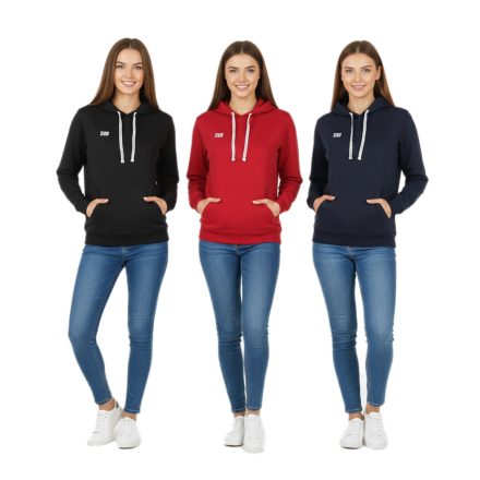 Outfitter Ocean Fabrics Thai férfi és női pulóver sustainable pamut Pulóver  kapucni in alap stílus OUT-1003-OTW fekete, piros vagy sötét kék Méret: M