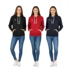 Outfitter Ocean Fabrics Thai férfi és női pulóver sustainable pamut Pulóver  kapucni in alap stílus OUT-1003-OTW fekete, piros vagy sötét kék Méret: S