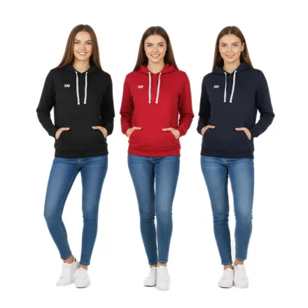 Outfitter Ocean Fabrics Thai férfi és női pulóver sustainable pamut Pulóver  kapucni in alap stílus OUT-1003-OTW fekete, piros vagy sötét kék Méret: S