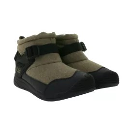   KEEN Hoodromeo férfi winter boka csizma cipő  garbó bélés, snow csizma -ig -20 degrees, insulating winter csizma 1026795 bézs/fekete Méret: 44