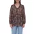 Aniston női summer blúz  ruffle részletek, hosszú-sleeved Ing  all-over print, work blúz 88608001 barna/zöld/fekete Méret: 42
